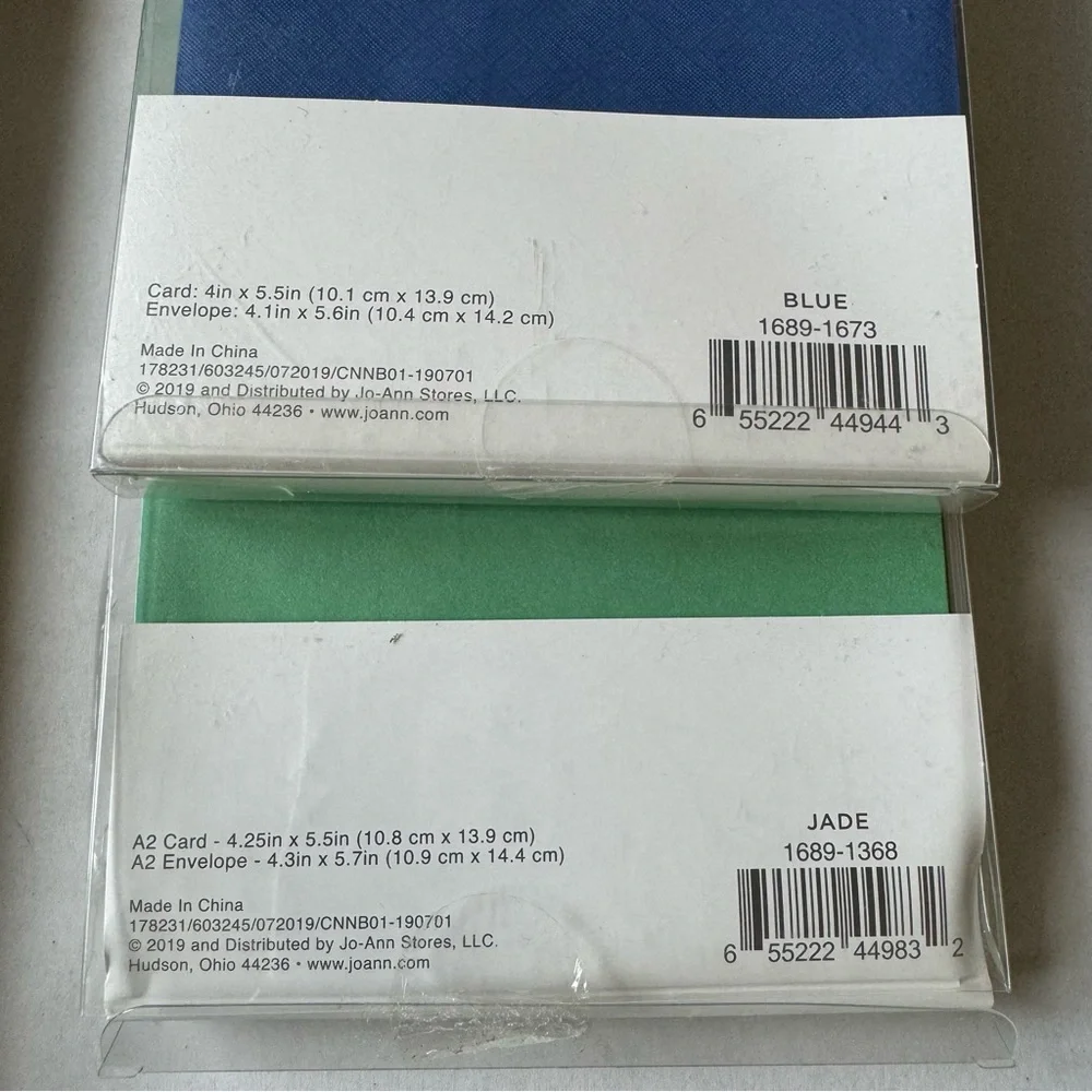 Assortment Packages Of Park Lane Card & Envelope Canvas Laser Cut Petal Lot